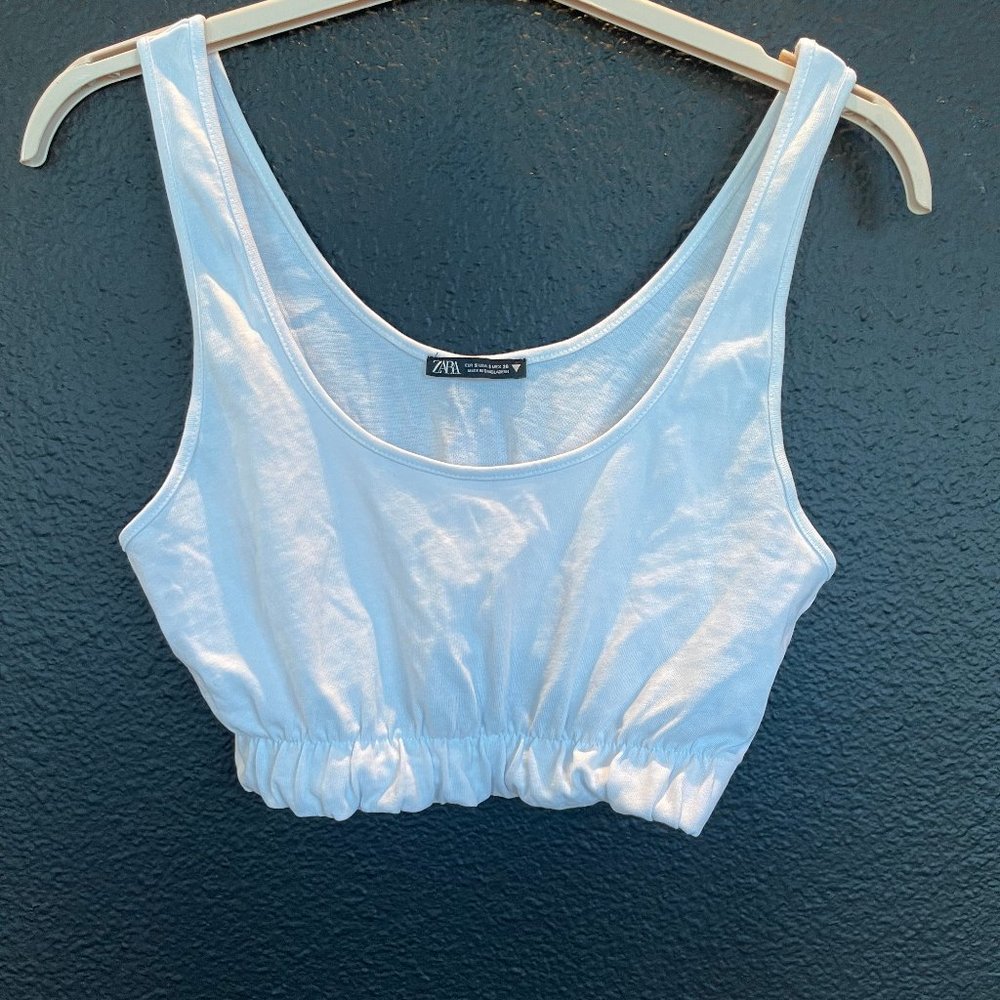 White crop top